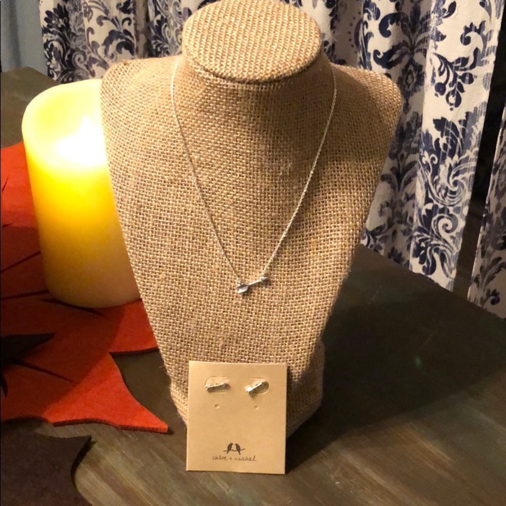 Cupid’s Arrow Necklace and Earrings